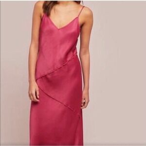 Anthropologie Saturday Sunday Rosalina Slip Dress in Raspberry Size XL